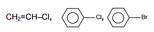 chloroethane chlorobenzene bromobenzene